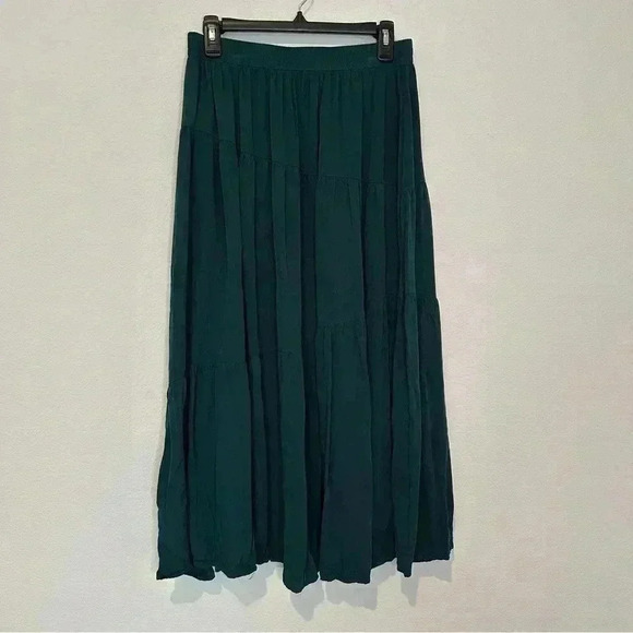 ANRABESS Elastic High Waist Pleated A-Line Flowy Maxi Long Skirt Dress Size L - Picture 2 of 13